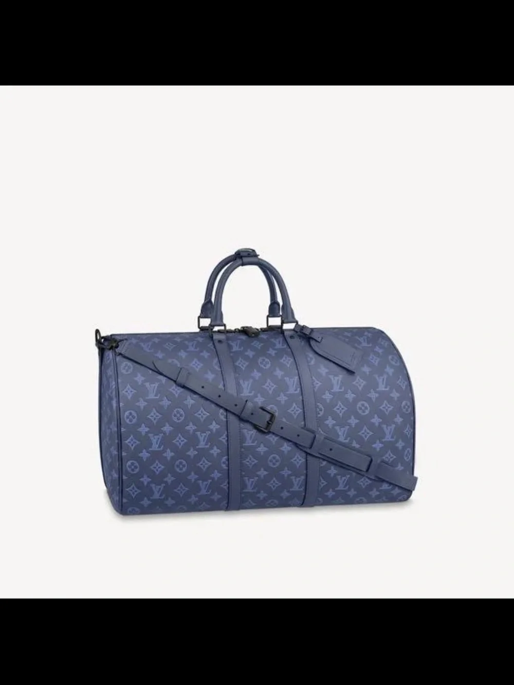 Louis Vuitton Navy Monogram Eclipse Duffel Bag